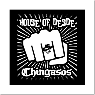 House Of Desde Chingasos 2019 Funny Boxing Tattoo TShirt Posters and Art